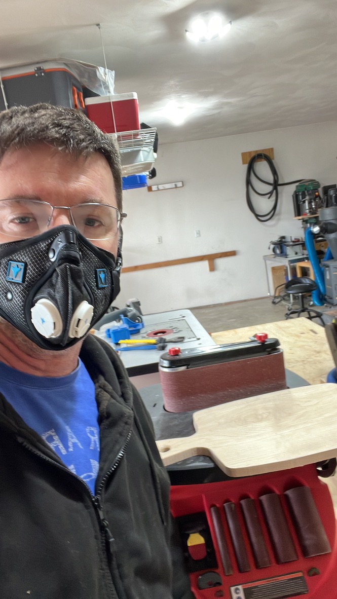 Kris Coats in the workshop